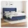 vidaXL Boxspringbett mit Matratze Blau 180x200 cm Stoff