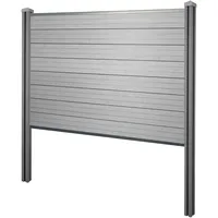 Mendler WPC Sichtschutz 195 cm grau