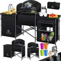 Kesser Campingschrank Campingküche Schwarz