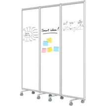 Master of Boards Mobile Trennwand 180 x 180 cm Weiß