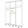 Master of Boards Mobile Trennwand 180 x 180 cm Weiß