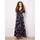 Apricot Maxikleid Blau 36