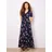Apricot Maxikleid Blau 36