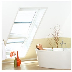VELUX Dachfenster Lichtlösung LICHTBAND Kunststoff THERMO weiß Fenster, 78x98/92 cm (MK04)