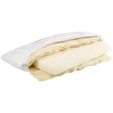 Traumina Nackenstützkissen Ergonom Natur 40 x 80 cm Weiß