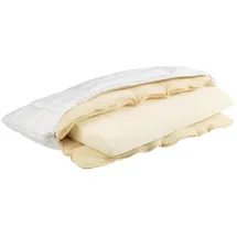 Traumina Nackenstützkissen Ergonom Natur 40 x 80 cm Weiß