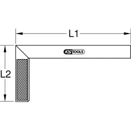 KS Tools Schreinerwinkel Aluminium 250 mm