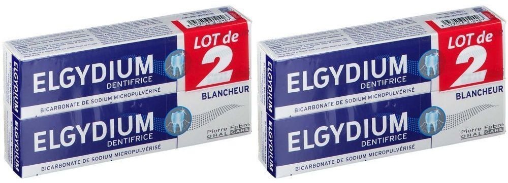 ELGYDIUM dentifrice blancheur 2x2x75 ml dentifrice(s)