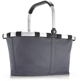 reisenthel carrybag Graphite - Stabiler Einkaufskorb mit viel Stauraum und praktischer Innentasche – Elegantes und wasserabweisendes Design