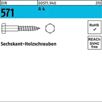 F. REYHER Nchfg. GmbH & Co. KG Sechskantholzschraube DIN 571 10 x 140 50 Stück
