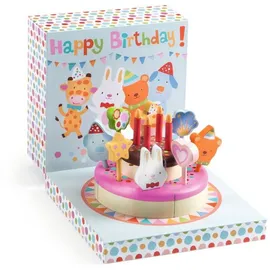 Djeco Happy Birthday Kuchen Mehrfarbig