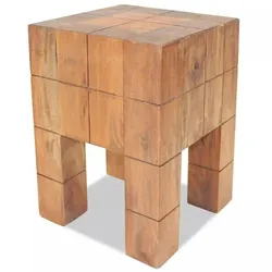 vidaXL Sitzhocker Altholz