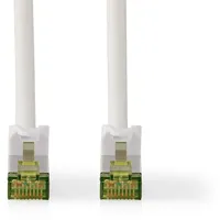 Nedis CAT7-Netzwerkkabel - S/FTP - RJ45 Stecker - RJ45 Stecker - 5.00 m - Snagless - Rund - LSZH - Weiss - Label