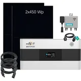 SunEnergyXT 900 Wp Balkonkraftwerk-Komplettset mit Speicher