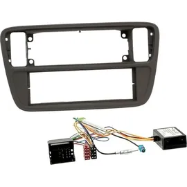 EHO Kenwood KMM-BT408DAB 1-DIN Digital Media Receiver Autoradio DAB+ Bluetooth USB Einbauset für Seat Mii ab 2011 schwarz