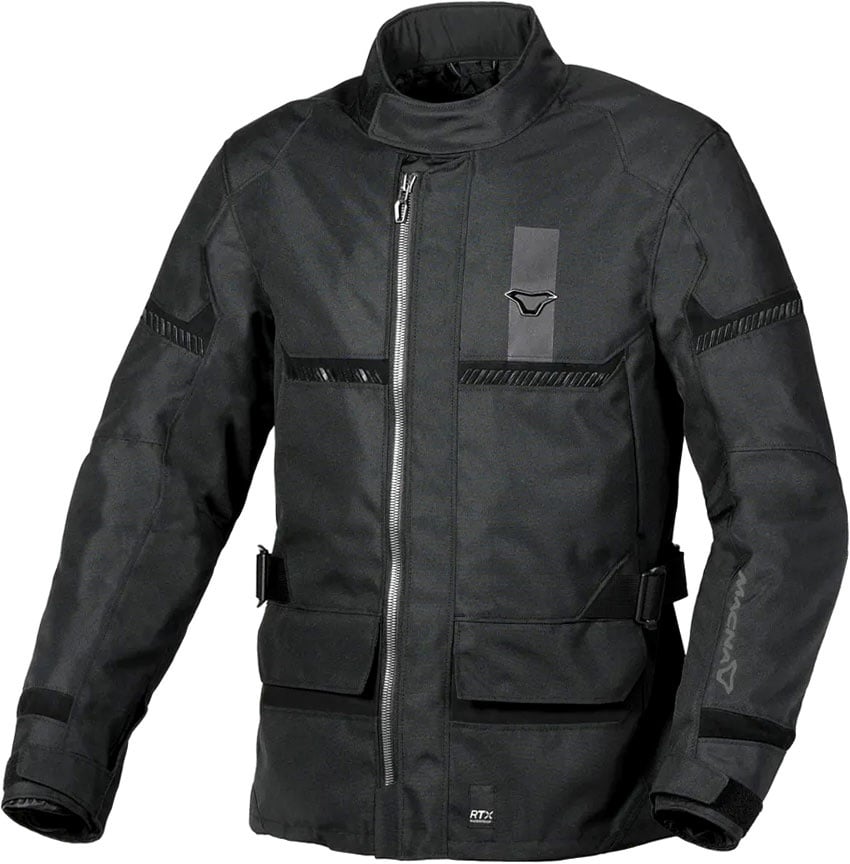 Macna Signal, veste textile imperméable - Noir - 5XL