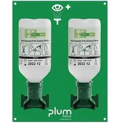 Plum Augenspülstation 2x0,5l H290xB228xT80ca.mm Haltbarkeit 3 Jahre(ungeöff. Flasche)