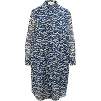 s.Oliver - Chiffon-Kleid mit Alloverprint, Damen, blau, 38