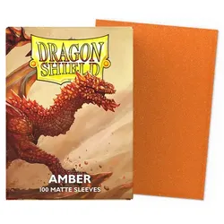Matte Sleeves 100 - Standard Size - Amber