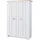 [en.casa] Kleiderschrank Vasand 120 x 175 x 52 cm Weiß/Eicheoptik