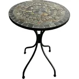 Mojawo Mojawo, + Mosaik Mosaiktisch Gartentisch Bistrotisch Tisch Stern Design Gartenmöbel 60 x H 70 cm