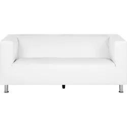 3-Sitzer Sofa Kunstleder weiß FLORO