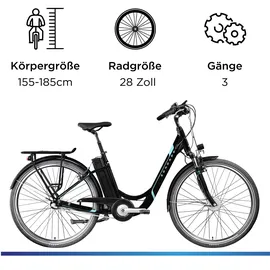 Zündapp Z510 2021 28 Zoll RH 48 cm schwarz/türkis