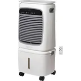Sygonix Luftkühler 80 W (L x B x H) 400 x 300 x 850 mm Weiß LED-Display, mit Fernbedienung, Oszillierend, Timer