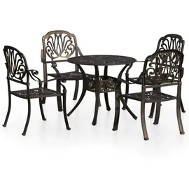 vidaXL Bistroset 5-tlg. bronz