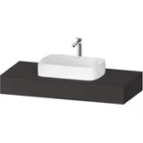 Duravit Konsole 1200x550x170mm, mit Ausschnitt mittig, QA4802080800000, Farbe: graphit supermatt