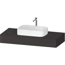 Duravit Konsole 1200x550x170mm, mit Ausschnitt mittig, QA4802080800000, Farbe: graphit supermatt