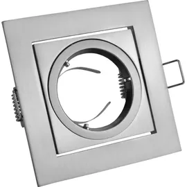 Gtv Einbaurahmen Einbauspot 2er Pack Quadrat schwenkbar inox Rahmen VILA GTV 7532