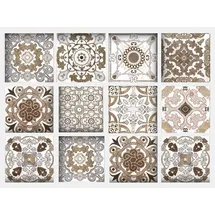 OTTO home Fliesenaufkleber Ornamente 12 Stück 15 cm x 15 cm selbstklebend