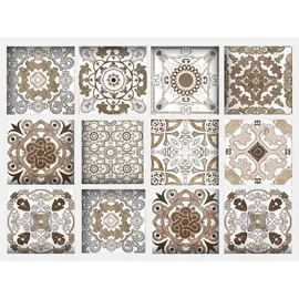OTTO home Fliesenaufkleber Ornamente 12 Stück 15 cm x 15 cm selbstklebend