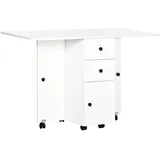 Homcom Klapptisch 120 x 60 x 76,5 cm Weiß