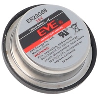 AccuCell EVE ER22G68 Lithium Batterie 3,6 Volt mit 2 Lötpins, ersetzt TL-5186 und SL-840
