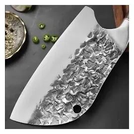 Muxel Metzgermesser, Hackbeil oder Universalmesser Dieses serbische Kochmesser liegt gut in der Hand, ist Rasiermesserscharf ist Outdoor Messer als auch