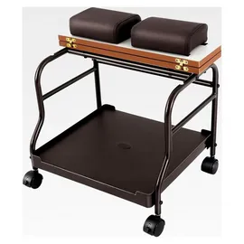 dgjmuu Fußbad Spa Wagen mit klappbarer Tischplatte und kleinen Lenkrollen, für Fußstütze Pediküre Maniküre Funiture Massage Tisch Fußstütze Stand
