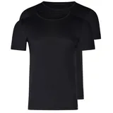 SKINY Unterhemd / Shirt Kurzarm Basis in Schwarz | Gr.: S