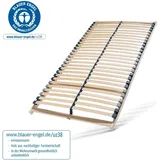 Lattenrost 100x200, Lattenrahmen aus Buche, 7 Komfortzonen, 28 Latten, Federholzrahmen GERMANY, Lattenrost Selbstmontage, Traglast bis zu 150Kg