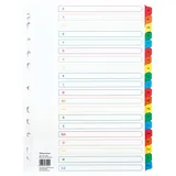 SOENNECKEN Register 1587 DIN A4 A-Z volle Höhe Karton farbig