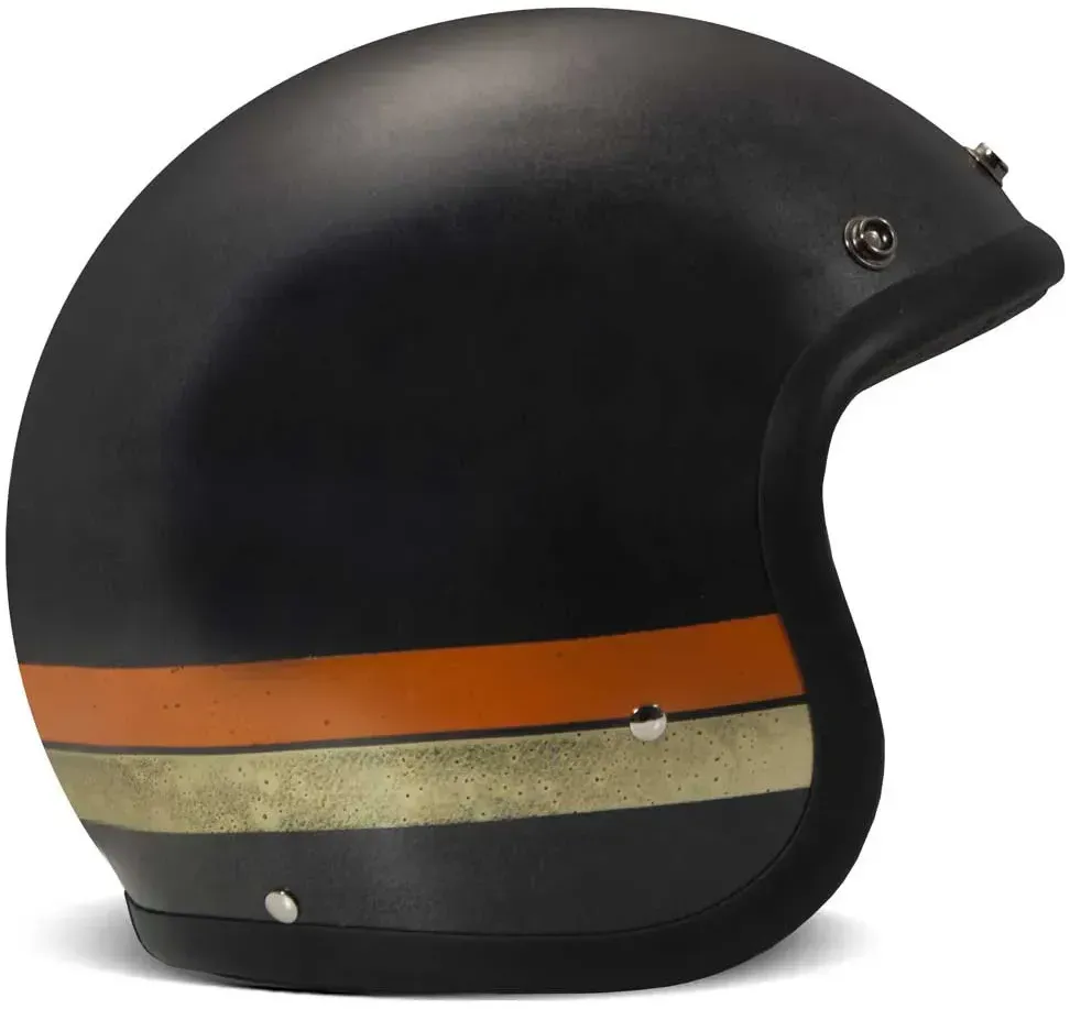 Dmd Vintage Handmade Jethelm - Goldie Black - S