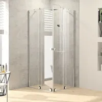 Hüppe Xtensa pure Gleittüreckeinstieg 2teilig 100 cm, Rechtsbefestigung XT1404069321, Duschkabinen, silber hochglanz
