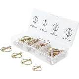 BGS Diy 88195 Sortiment Klappsplinte Bolzendurchmesser | 4,5 - 11 mm | 32-tlg.