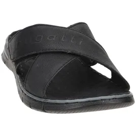 Bugatti man Herren Slipper, Männer Slipper, Mokassins,Freizeit,Slip-ons,freitzeitschuhe,offener einschlupf,maennlich,Men's,Black (1000),42 EU/EU UK - 42