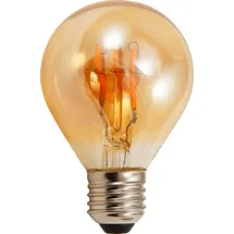 McShine LED Filament Tropfenlampe Retro E27, 2W, 150lm, warmweiß,goldenes Glas