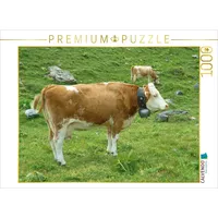Calvendo Puzzle Kühe auf der Schweizer ALM 1000 Teile