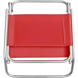vidaXL Strandstuhl Klappbar Rot