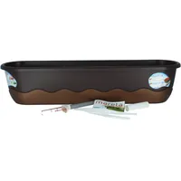 Plastia Blumenkasten Mareta 80 x 20 x 17 cm braun/bronze