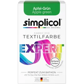 Heitmann simplicol Textilfarbe expert Apfel-Grün | Perfekt zum Batiken und für kreative DIY-Projekte | Einfache Anwendung | Farbpulver | 150 g